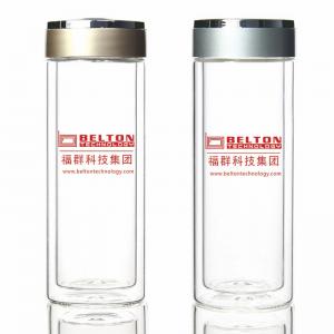 深圳富群科技集團(tuán)定制雙層禮品水晶玻璃杯